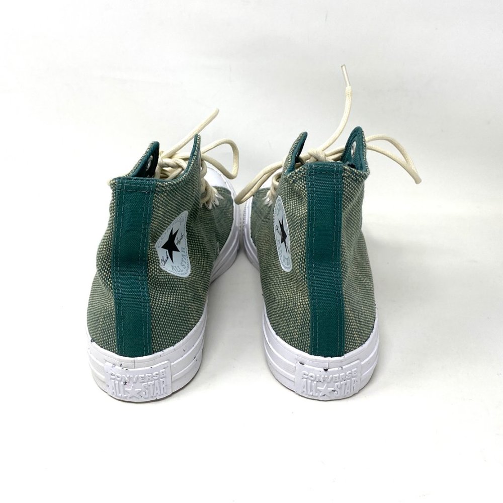 Converse Ctas Shoes Women High Top Forest Pine Green White Size Sneakers 171414F - Picture 6 of 9
